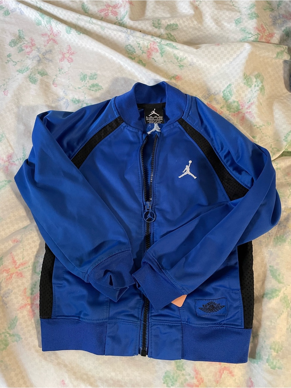 Jordan Blue and Black Kids Performance Jacket 3t